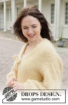 258-30 Lemon Fizz Cardigan by DROPS Design