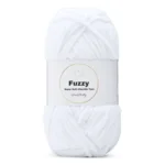 LindeHobby Fuzzy Chenille 01 Hvid