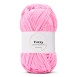 LindeHobby Fuzzy Chenille 48 Neonlyserød (Lys)