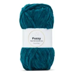 LindeHobby Fuzzy Chenille 18 Petroleum / Mørk turkis