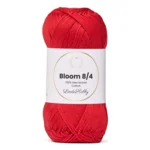 LindeHobby Bloom 8/4 Mercerized Cotton 25 Rød