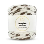 LindeHobby Inspire Print 25 Hvid med brune striber