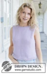 259-39 Lilac Bliss Top by DROPS Design