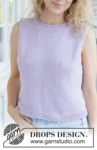 259-39 Lilac Bliss Top by DROPS Design