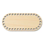 LindeHobby Taskebund, Oval, Krydsfiner 18x8 cm