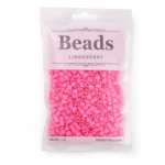 LindeHobby Beads 06 Hindbærpink