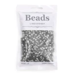 LindeHobby Beads 42 Metallisk sølv