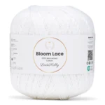 LindeHobby Bloom Lace Mercerized Cotton 02 Hvid