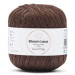 LindeHobby Bloom Lace Mercerized Cotton 08 Mørkebrun