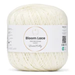LindeHobby Bloom Lace Mercerized Cotton 30 Naturhvid