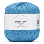 LindeHobby Bloom Lace Mercerized Cotton 16 Denimblå