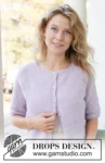 257-10 Lavender Dust Cardigan by DROPS Design