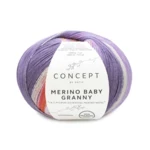 Katia Concept Merino Baby Granny 500 Lilla-rosengrå