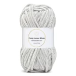 LindeHobby Fuzzy Chenille Silver Lurex 42 Kanonmetal