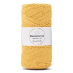 LindeHobby Macrame Lux, Knyttegarn, 1 mm 07 Gul