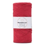 LindeHobby Macrame Lux, Knyttegarn, 1 mm 10 Rød