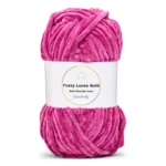 LindeHobby Fuzzy Chenille Gold Lurex 44 Lys fuchsia