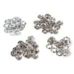 LindeHobby Trykknapper, 20 stk, 9.5 mm Hvid