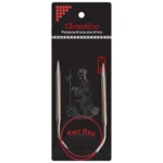 ChiaoGoo Rundpinde Knit Red Rustfrit Stål (23-100 cm) 40 cm