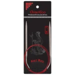 ChiaoGoo Rundpinde Knit Red Rustfrit Stål (23-100 cm) 80 cm