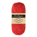 Scheepjes Catona Shine 115-S Hot Red - Silver